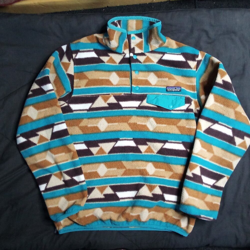 Patagonia Synchilla Geometric Snap T Fleece Jacket - Picture 2 of 4